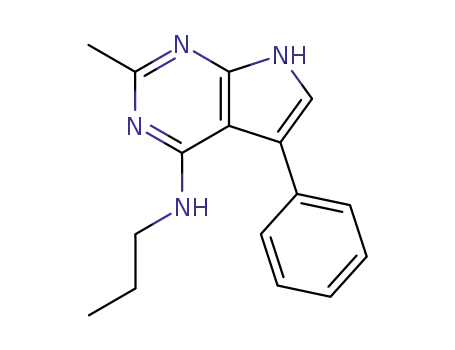 1H-Pyrrolo[2,3-d]pyrimidin-4-amine, 2-methyl-5-phenyl-N-propyl-