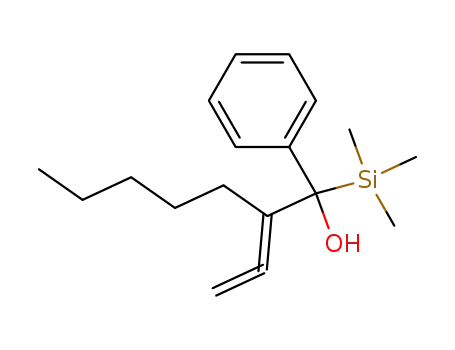 1-Phenyl-1-trimethylsilanyl-2-vinylidene-heptan-1-ol