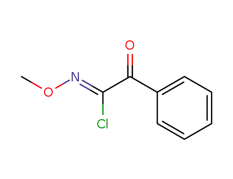 Molecular Structure of 111042-15-0 (Benzeneethanimidoyl chloride, N-methoxy-alpha-oxo-, (Z)- (9CI))