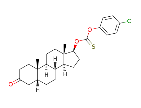O-(4-Chlorophenyl) O-(3-Oxo-5β-androstan-17β-yl) Thiocarbonate