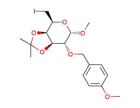 (3aR,4S,6S,7R,7aS)-4-Iodomethyl-6-methoxy-7-(4-methoxy-benzyloxy)-2,2-dimethyl-tetrahydro-[1,3]dioxolo[4,5-c]pyran