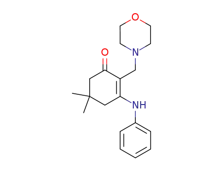 5,5-dimethyl-2-(N-morpholinomethyl)-3-anilino-2-cyclohexen-1-one