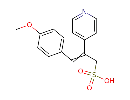Molecular Structure of 111260-14-1 (3-(4-Methoxyphenyl)-2-(4-pyridinio)-2-propenesulfonate)
