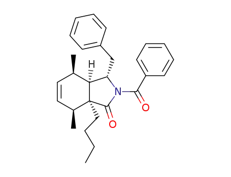(1S,2S,5R,6R,7S)-8-benzoyl-7-benzyl-1-butyl-2,5-dimethyl-8-azabicyclo<4.3.0>non-3-en-9-one