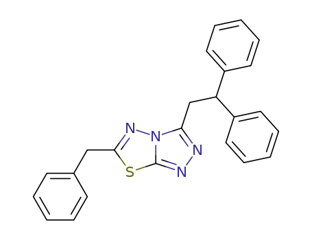3-(2,2-Diphenylethyl)-6-(phenylmethyl)-1,2,4-triazolo(3,4-b)(1,3,4)thiadiazole
