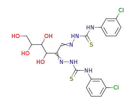 D-arabino-Hexos-2-ulose, bis((((3-chlorophenyl)amino)thioxomethyl)hydrazone)
