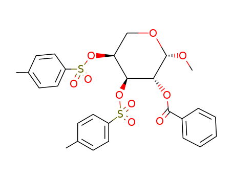 b-L-Arabinopyranoside, methyl, 2-benzoate 3,4-bis(4-methylbenzenesulfonate)
