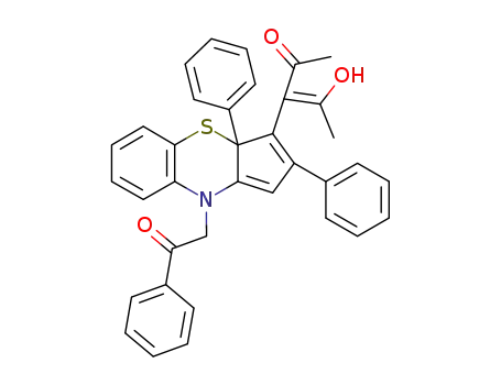 3-(1-acetylacetonyl)-9-phenacyl-2,3a-diphenyl-3a,9-dihydrocyclopenta<b><1,4>benzothiazine