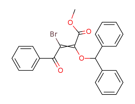 (E)-2-Benzhydryloxy-3-bromo-4-oxo-4-phenyl-but-2-enoic acid methyl ester