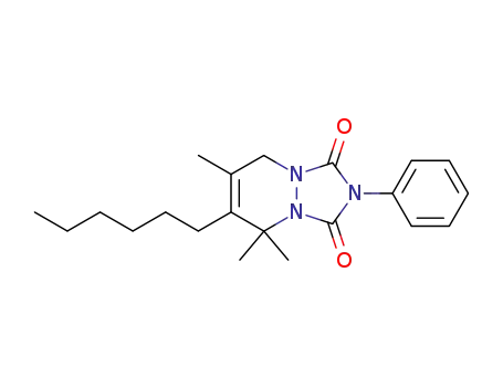 3-hexyl-2,2,4-trimethyl-8-phenyl-1,6,8-triaza<4.3.0>bicyclonon-3-ene-7,9-dione