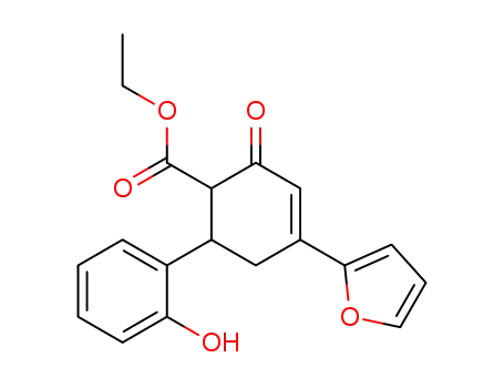 ethyl-3-(2-furyl)-5-(2-hydroxyphenyl)cyclohex-2-en-1-one-6-carboxylate