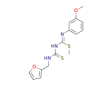 Carbamimidothioic acid,N-[[(2-furanylmethyl)amino]thioxomethyl]-N'-(3-methoxyphenyl)-, methylester