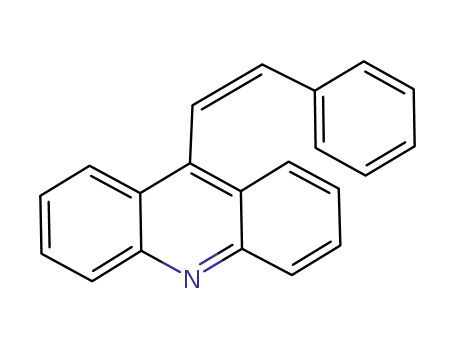 Molecular Structure of 88332-45-0 (Acridine, 9-(2-phenylethenyl)-, (Z)-)