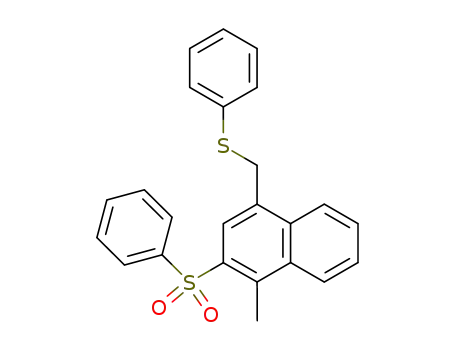 4-methyl-3-phenylsulphonyl-1-phenylthiomethylnaphthalene