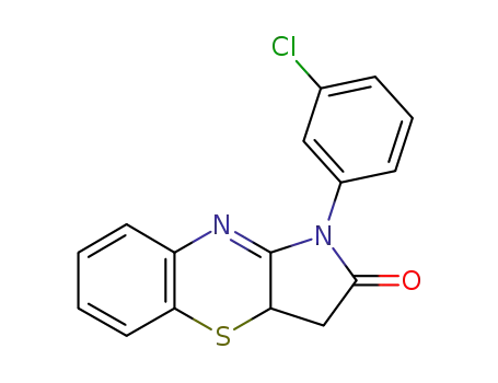 1-(3-Chlorophenyl)-3,3a-dihydropyrrolo(3,2-b)(1,4)benzothiazin-2(1H)-one