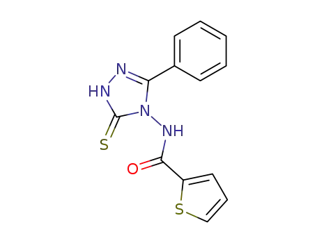2-Thiophenecarboxamide,
N-(1,5-dihydro-3-phenyl-5-thioxo-4H-1,2,4-triazol-4-yl)-