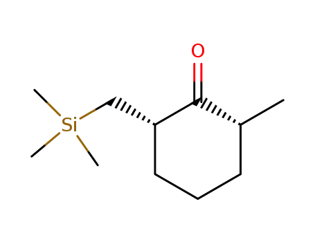 (2RS, 6SR)-6-methyl-2-trimethylsilylmethylcyclohexanone