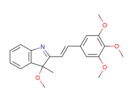 3-Methoxy-3-methyl-2-[(E)-2-(3,4,5-trimethoxy-phenyl)-vinyl]-3H-indole