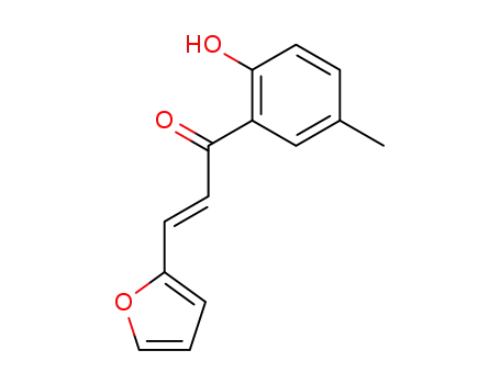 Molecular Structure of 40664-94-6 (2-Propen-1-one, 3-(2-furanyl)-1-(2-hydroxy-5-methylphenyl)-)