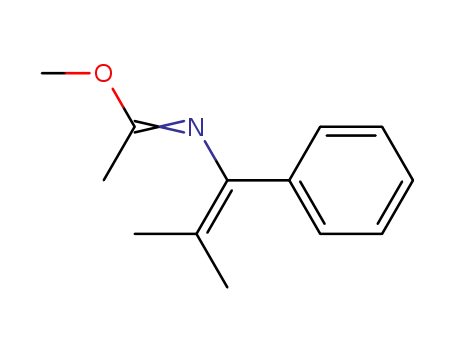 Ethanimidic acid, N-(2-methyl-1-phenyl-1-propenyl)-, methyl ester