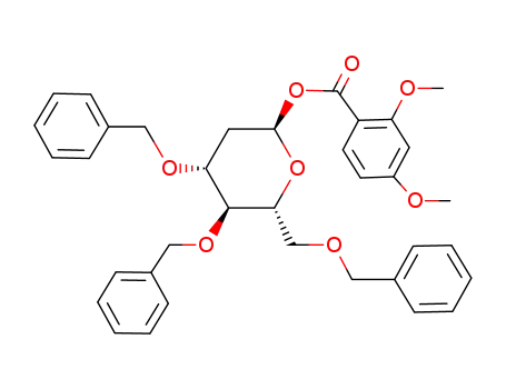 2,4-Dimethoxy-benzoic acid (2R,4R,5S,6R)-4,5-bis-benzyloxy-6-benzyloxymethyl-tetrahydro-pyran-2-yl ester