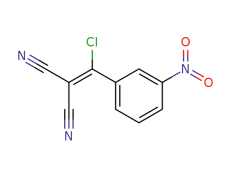 Molecular Structure of 88534-47-8 (Propanedinitrile, [chloro(3-nitrophenyl)methylene]-)