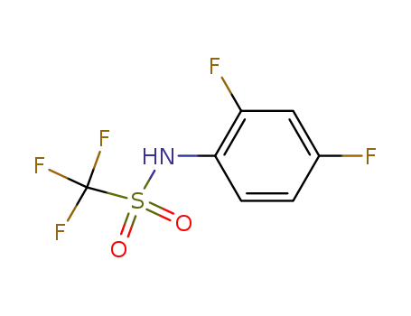 Molecular Structure of 23384-22-7 (N-(2,4-difluorophenyl)-1,1,1-trifluoroMethane sulfonaMide)