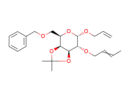 allyl 6-O-benzyl-2-O-(2-butenyl)-3,4-O-isopropylidene-α-D-galactopyranoside