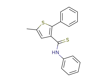 5-Methyl-2-phenyl-thiophene-3-carbothioic acid phenylamide