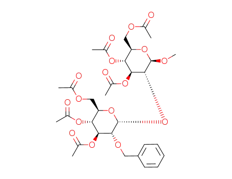 methyl-3,4,6-tri-O-acetyl-2-O-(3,4,6-tri-O-acetyl-2-O-benzyl-α-D-glucopyranosyl)-β-D-glucopyranoside