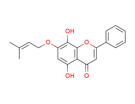 7-O-(3,3-dimethyl-2-propen-1-yl)norwogonin