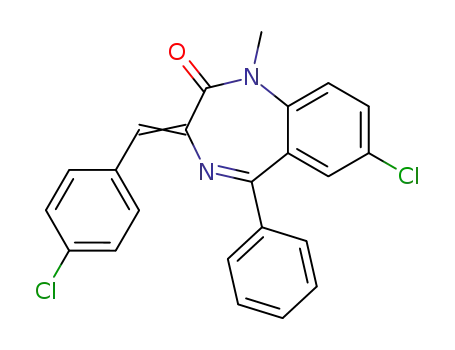 7-Chloro-3-[1-(4-chloro-phenyl)-meth-(Z)-ylidene]-1-methyl-5-phenyl-1,3-dihydro-benzo[e][1,4]diazepin-2-one