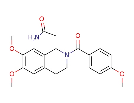 2-[6,7-Dimethoxy-2-(4-methoxy-benzoyl)-1,2,3,4-tetrahydro-isoquinolin-1-yl]-acetamide
