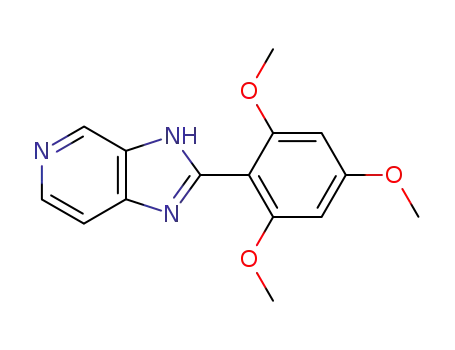 Molecular Structure of 89075-21-8 (1H-Imidazo[4,5-c]pyridine, 2-(2,4,6-trimethoxyphenyl)-)