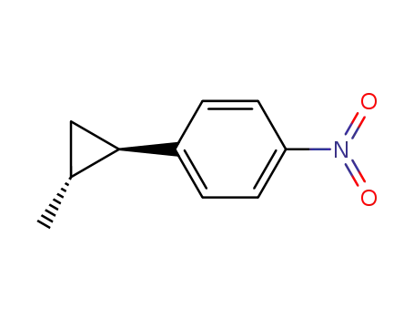 Benzene, 1-(2-methylcyclopropyl)-4-nitro-, trans-