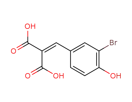 Molecular Structure of 73747-61-2 ((3-Bromo-4-hydroxybenzylidene)malonic acid)