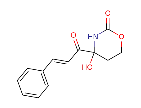 4-Hydroxy-4-[(E)-(3-phenyl-acryloyl)]-[1,3]oxazinan-2-one