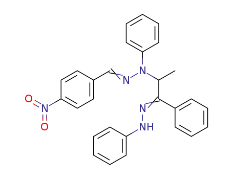 2-<2-(4-nitrobenzylidene)-1-phenylhydrazino>-1-phenyl-1-propanone phenylhydrazone