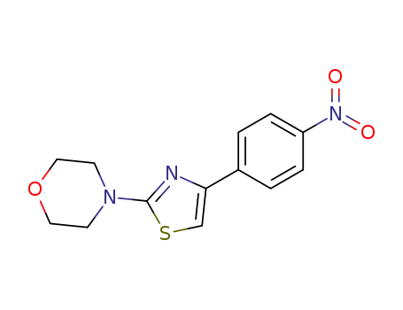 Molecular Structure of 125488-18-8 (2-Morpholino-4-(4-nitro-phenyl)-thiazol)