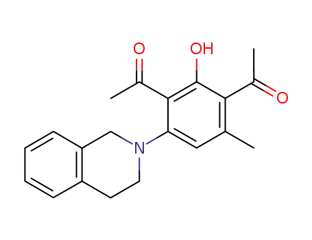 Molecular Structure of 79512-33-7 (1,3-Diacetyl-2-hydroxy-6-methyl-4-(1,2,3,4-tetrahydroisochinolino)-benzol)