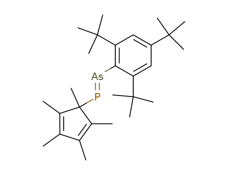 P-(pentamethylcyclopentadienyl)-As(2,4,6-tri-t-butylphenyl)arsophosphen