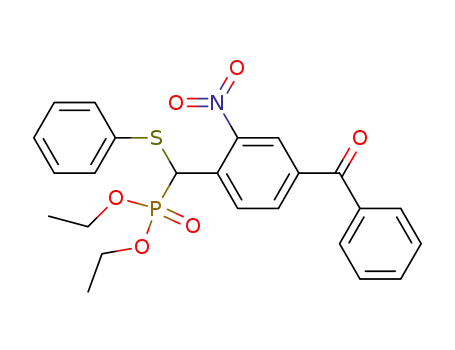 diethyl (4-benzoyl-2-nitrophenyl)(phenylthio)methylphosphonate