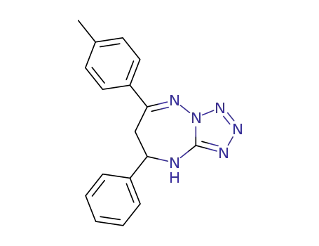 Molecular Structure of 133414-92-3 (8-Phenyl-6-p-tolyl-8,9-dihydro-7H-tetrazolo[1,5-b][1,2,4]triazepine)