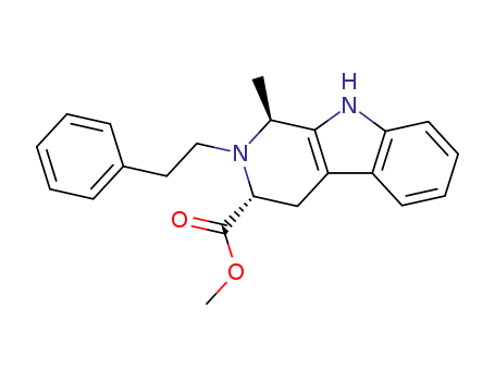 trans-2-(2-phenylethyl)-3-(methoxycarbonyl)-1-methyl-1,2,3,4-tetrahydro-9H-pyrido<3,4-b>indole