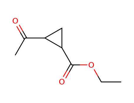 Molecular Structure of 702-30-7 (Cyclopropanecarboxylic acid, 2-(1-oxopropyl)-, methyl ester (9CI))