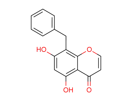 4H-1-Benzopyran-4-one, 5,7-dihydroxy-8-(phenylmethyl)-