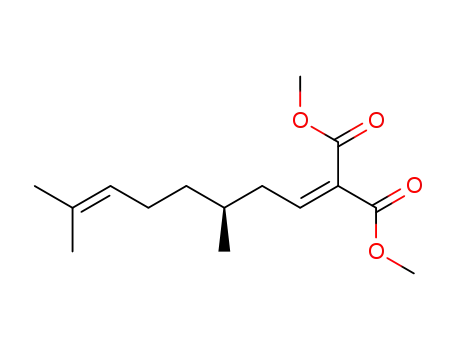 2-((S)-3,7-Dimethyl-oct-6-enylidene)-malonic acid dimethyl ester