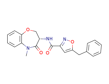 5-(phenylmethyl)-N-[(3S)-2,3,4,5-tetrahydro-5-methyl-4-oxo-1,5-benzoxazepin-3-yl]-3-isoxazolecarboxamide