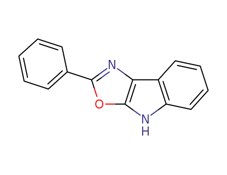 Molecular Structure of 89204-86-4 (4H-Oxazolo[5,4-b]indole, 2-phenyl-)