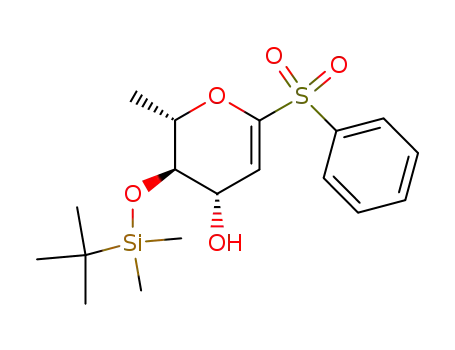 (2S,3R,4S)-6-Benzenesulfonyl-3-(tert-butyl-dimethyl-silanyloxy)-2-methyl-3,4-dihydro-2H-pyran-4-ol